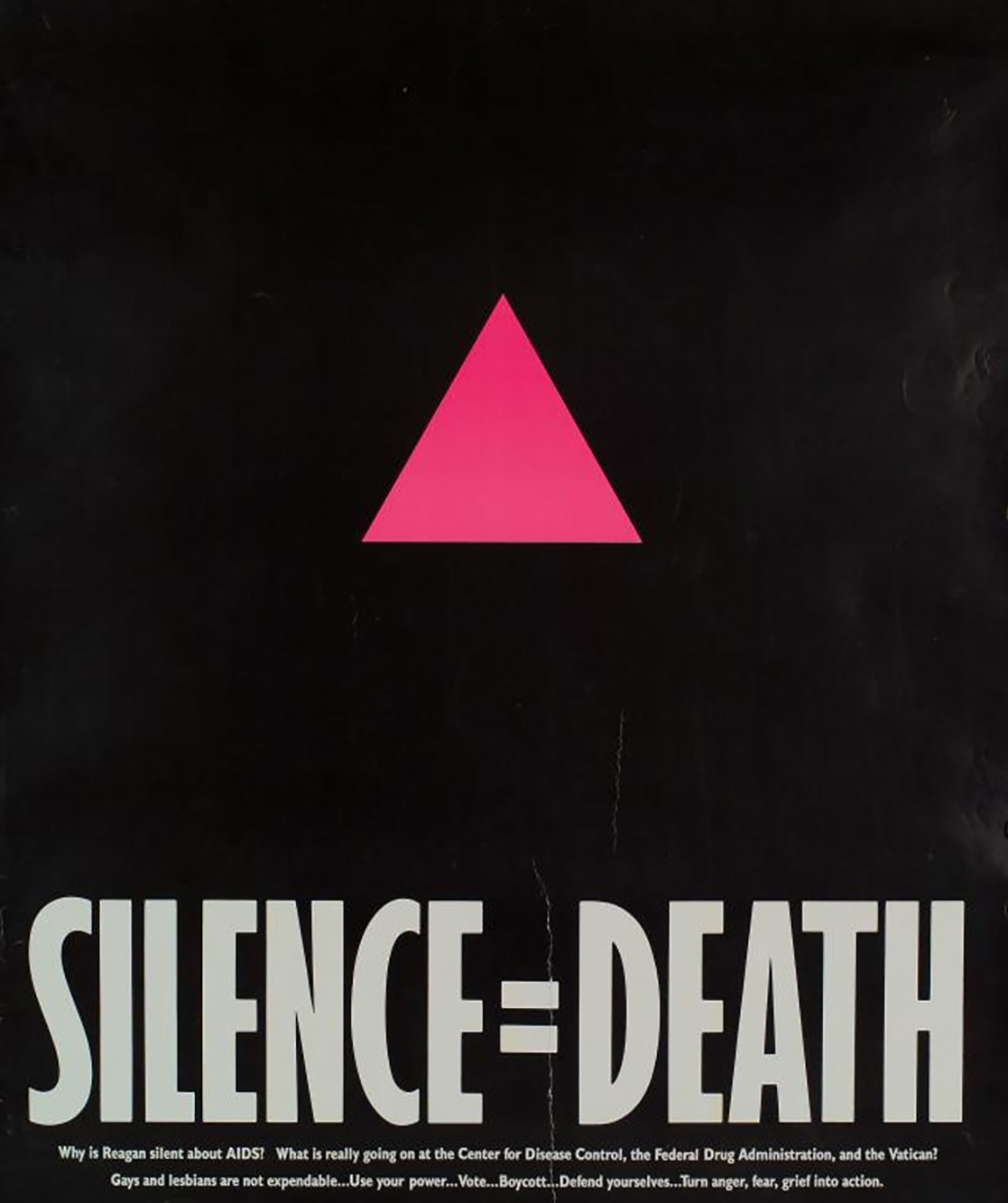 Silence = death poster by Gran Fury